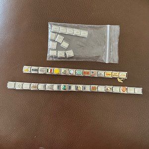 45 Italian Charms, including 17 Zoppini